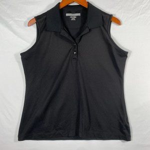 Greg Norman Play Dry Women's Golf Sleeveless Polo size XL Black